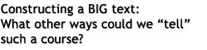 Constructing a BIG text