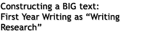 Constructing a BIG text