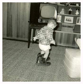 baby walking in boots