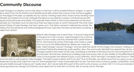 An image from Ella's Community Discourse project