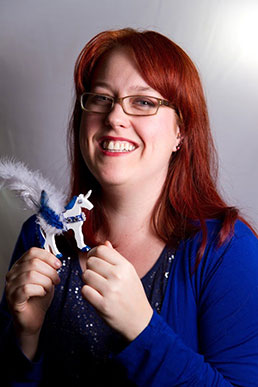 Stephanie Vie holds a sparklepony