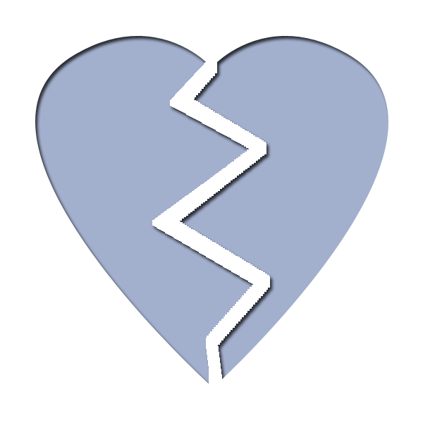 Illustration of a broken heart