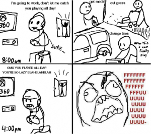 "Rage comic" web comic strip