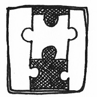 Interlocking puzzle pieces